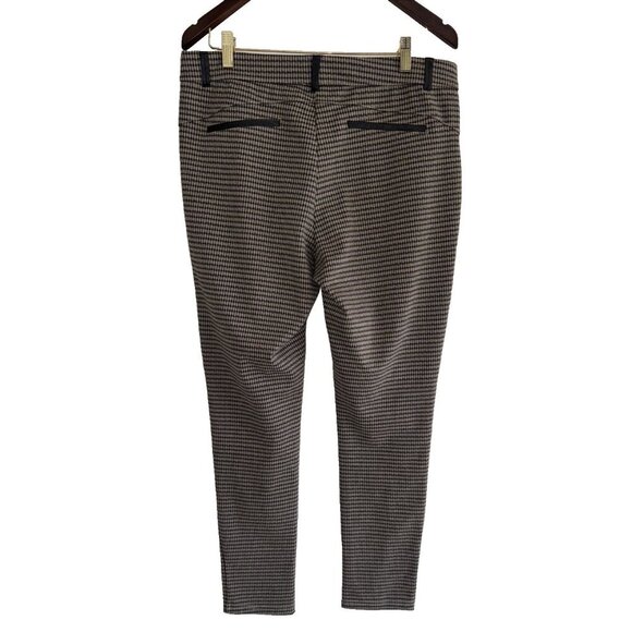 CLEO chino pants houndstooth, large, zipered, faux leather, brown & black - Picture 5 of 13